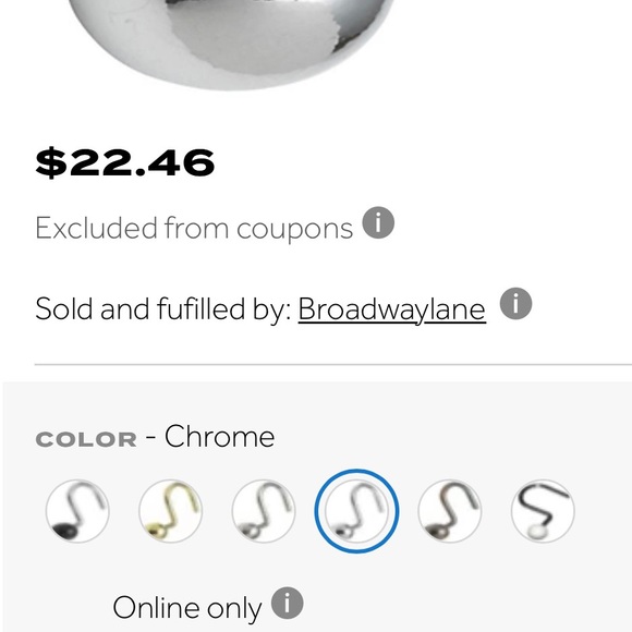 Like New Chrome Ball Shower Curtain Hooks - Picture 4 of 4